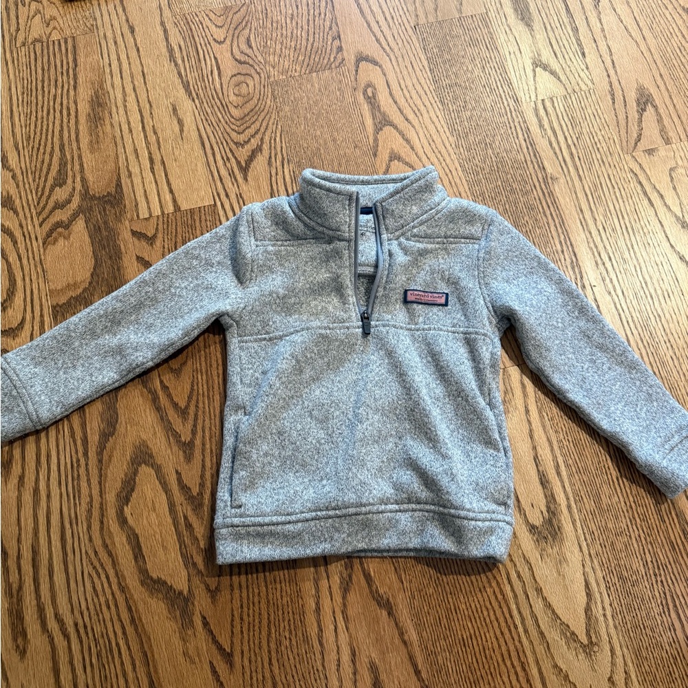 Vineyard Vines 4T Gray Quarter-Zip Sweatshirt